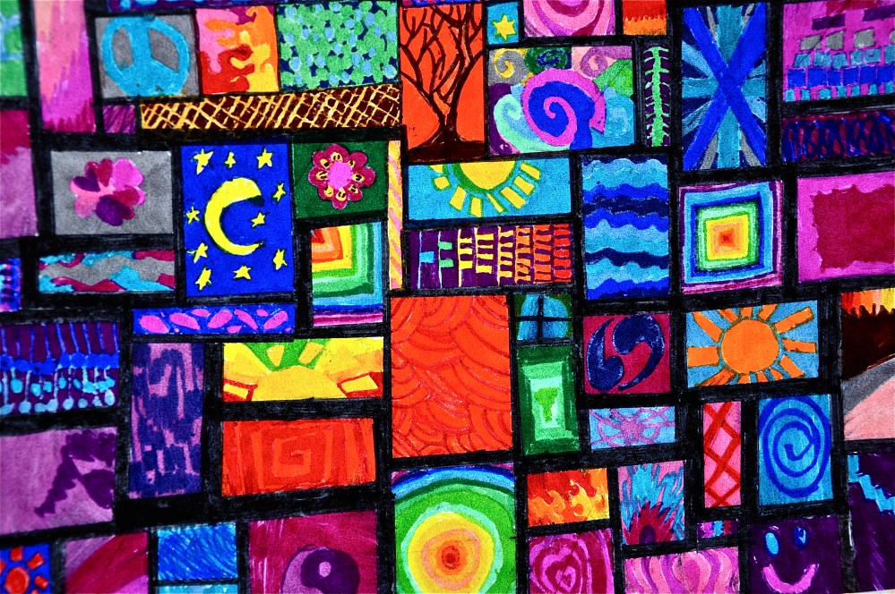 stained glass close up