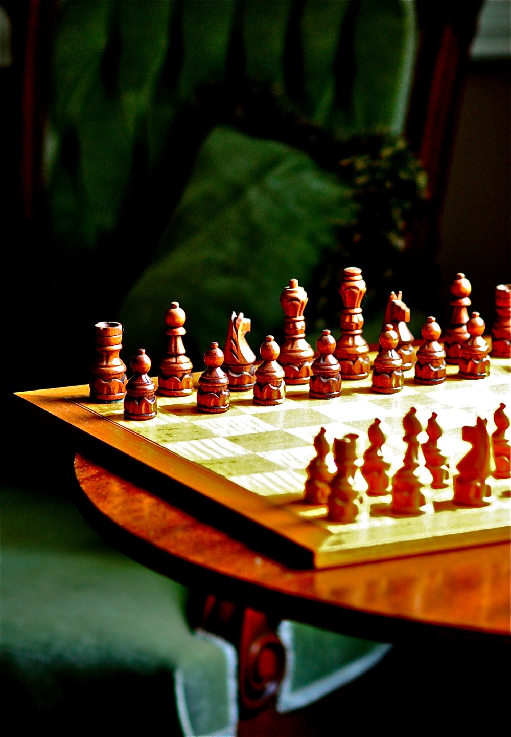 Everything looks better with green velvet behind it