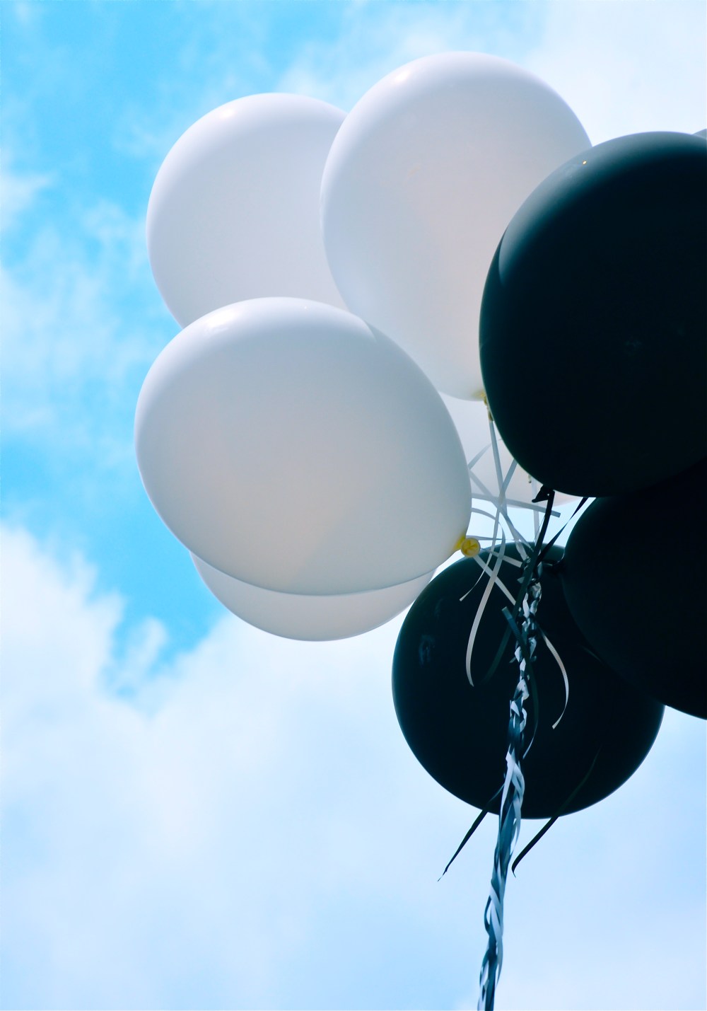 Babies black balloon...