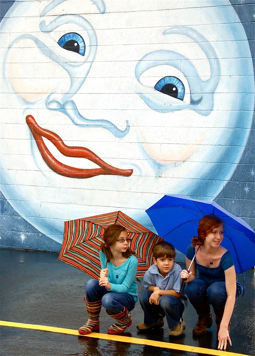 The moon will watch over them