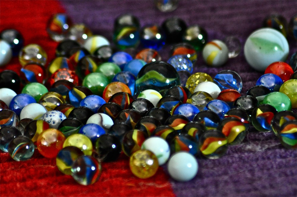 I lost my marbles, but found them downstairs