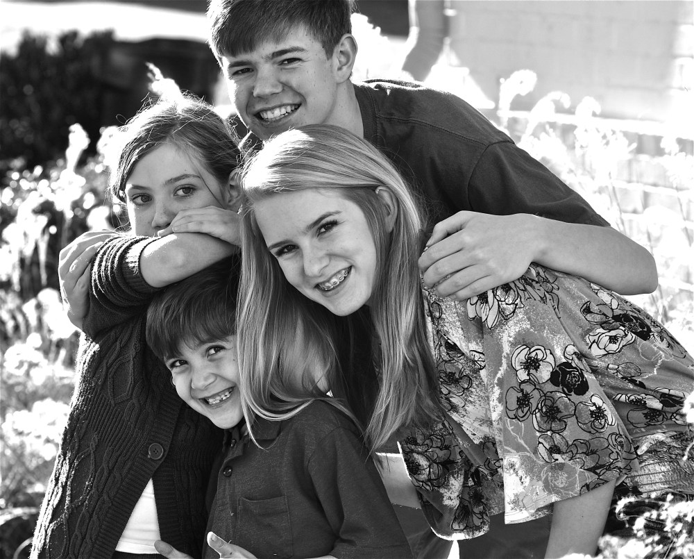 Cousin pile except for my S. who is bored of it all