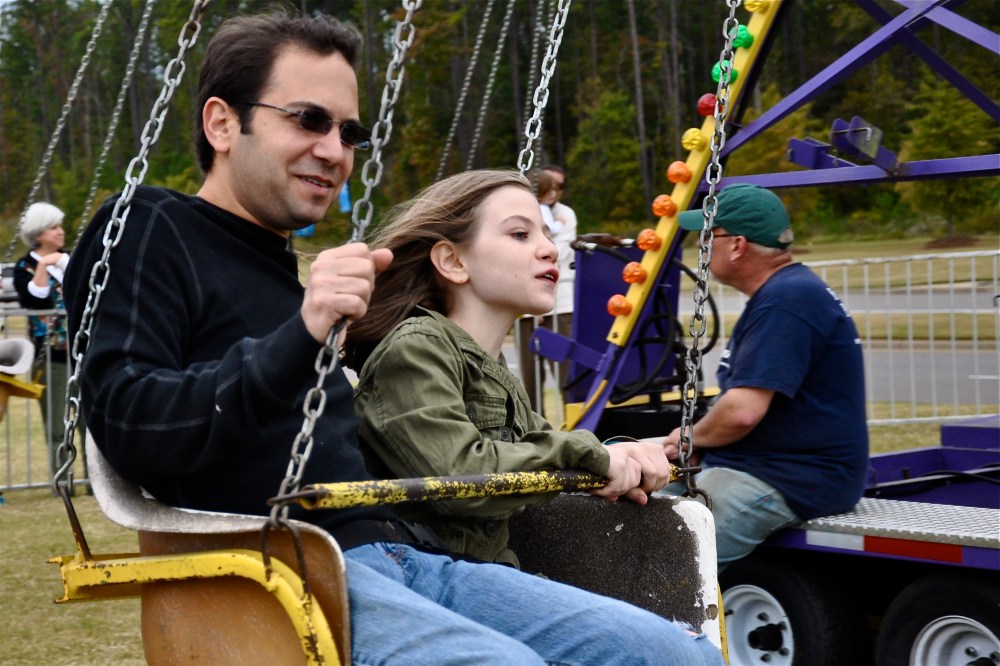3 out of 5 people in this family can get on rides & not get sick