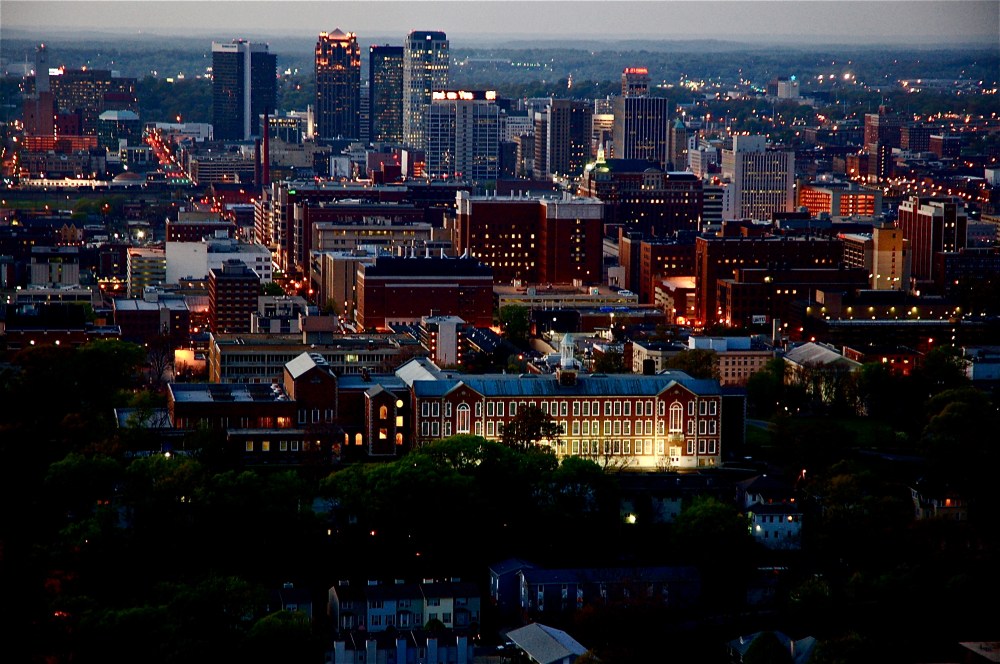Birmingham from Vulcan's toes