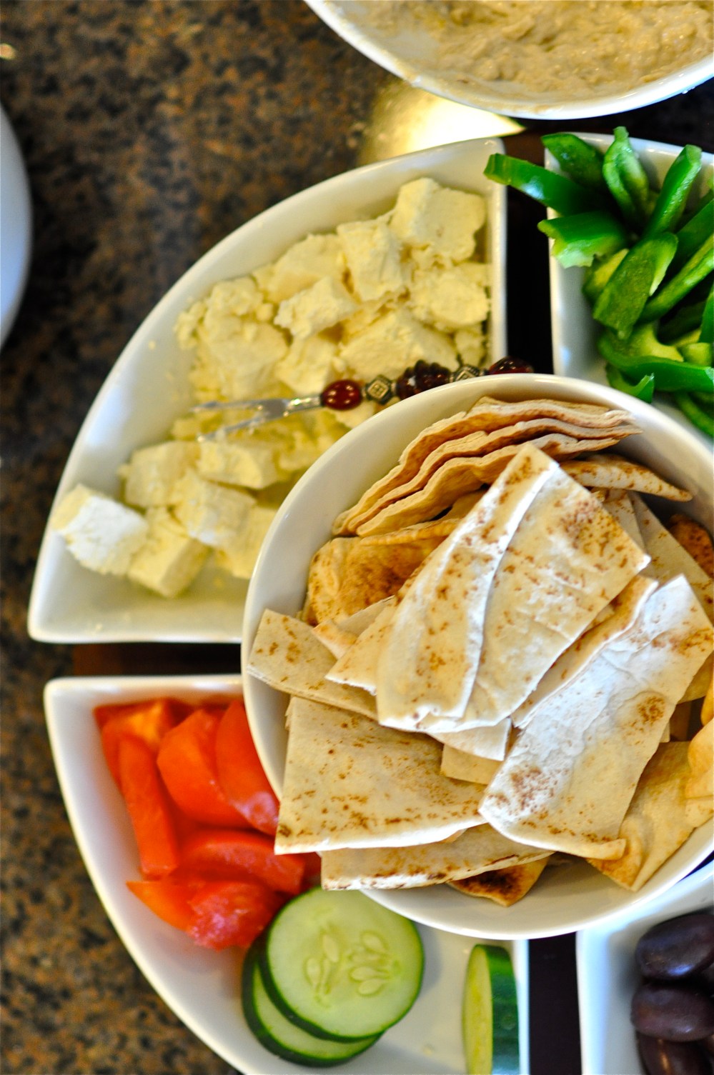 I get Lebanese food for lunch today, my husband is half Lebanese