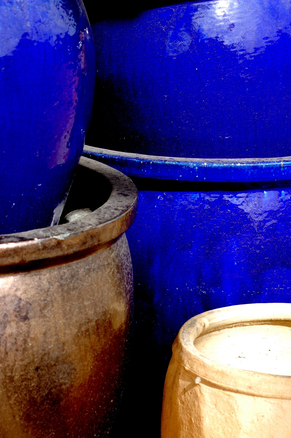 The bluest blue I've ever seen.  I want two for my front door like gem stones