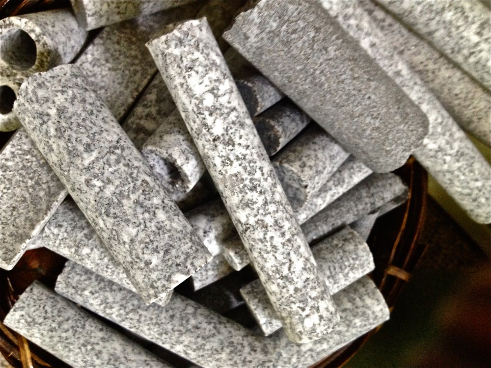 These are core sample of Vermont Granite.  Rock of Ages in Barre