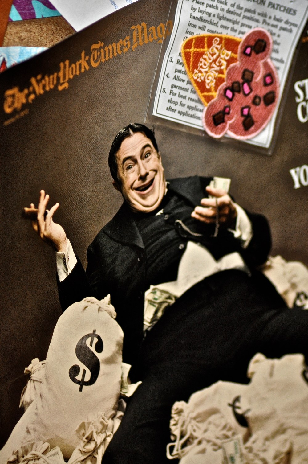 One of my favorite pictures of Stephan Colbert on New York Times Mag.