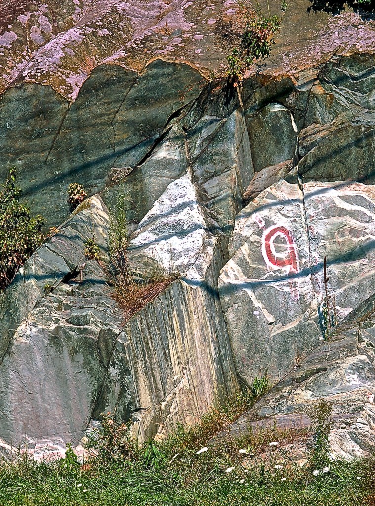 These are on both sides of the highway, because to make it, they had to move mountains