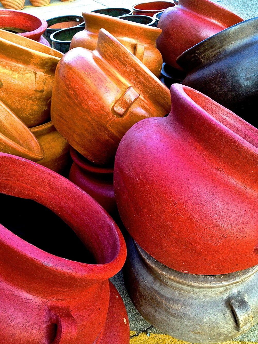 pots, pots, pots everywhere