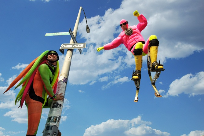 Look up in the sky...it's a hot pink Modern Gypsy