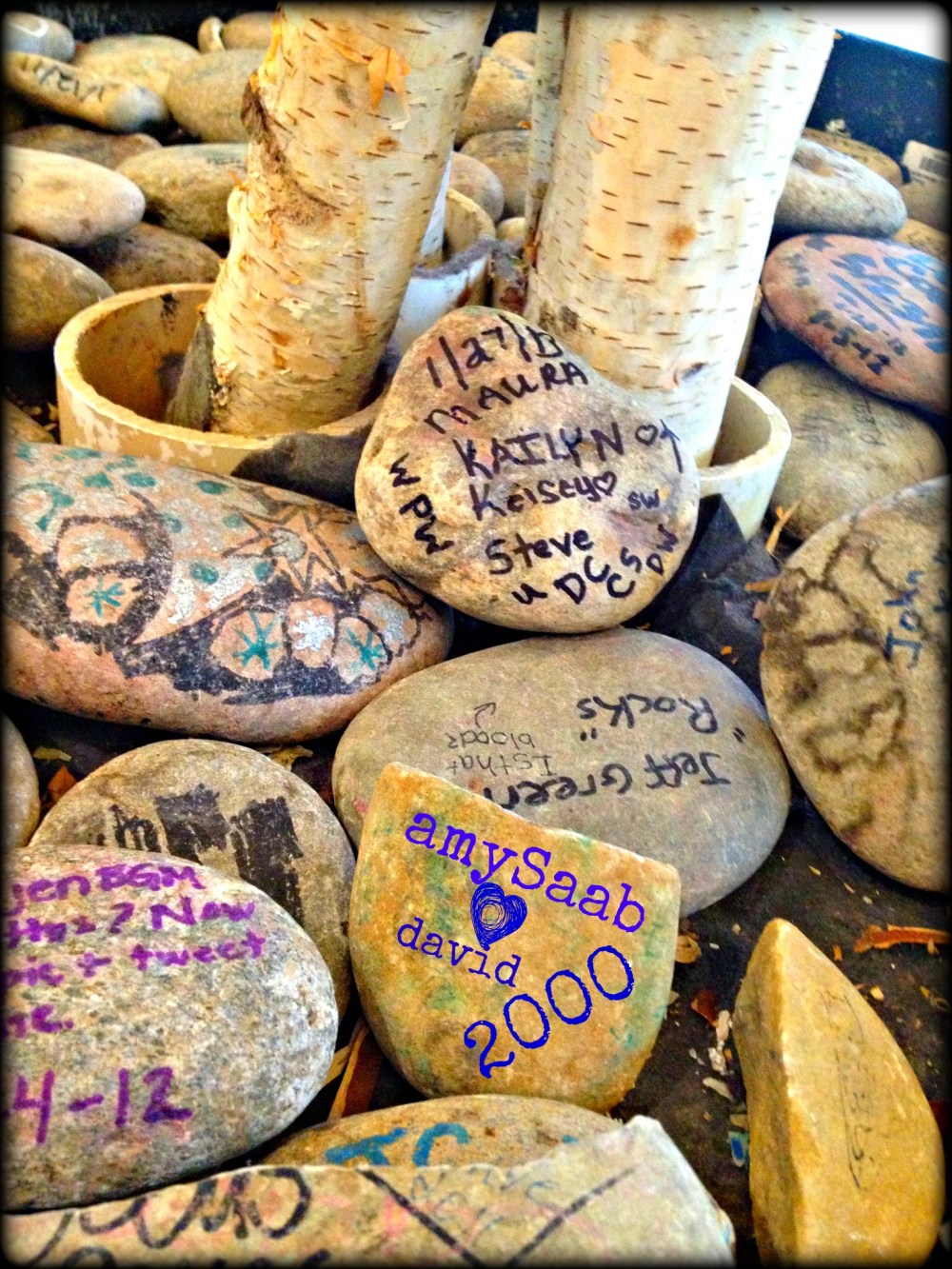 Rocks in the Detroit airport
