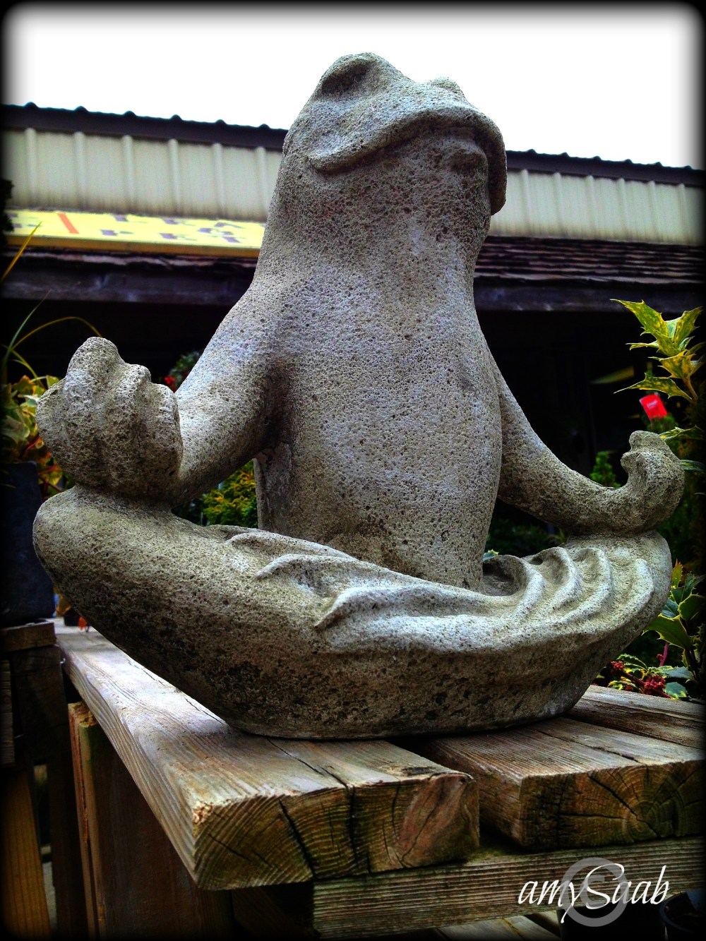 Shhh, he is one with the universe & I am carrying my iPhone