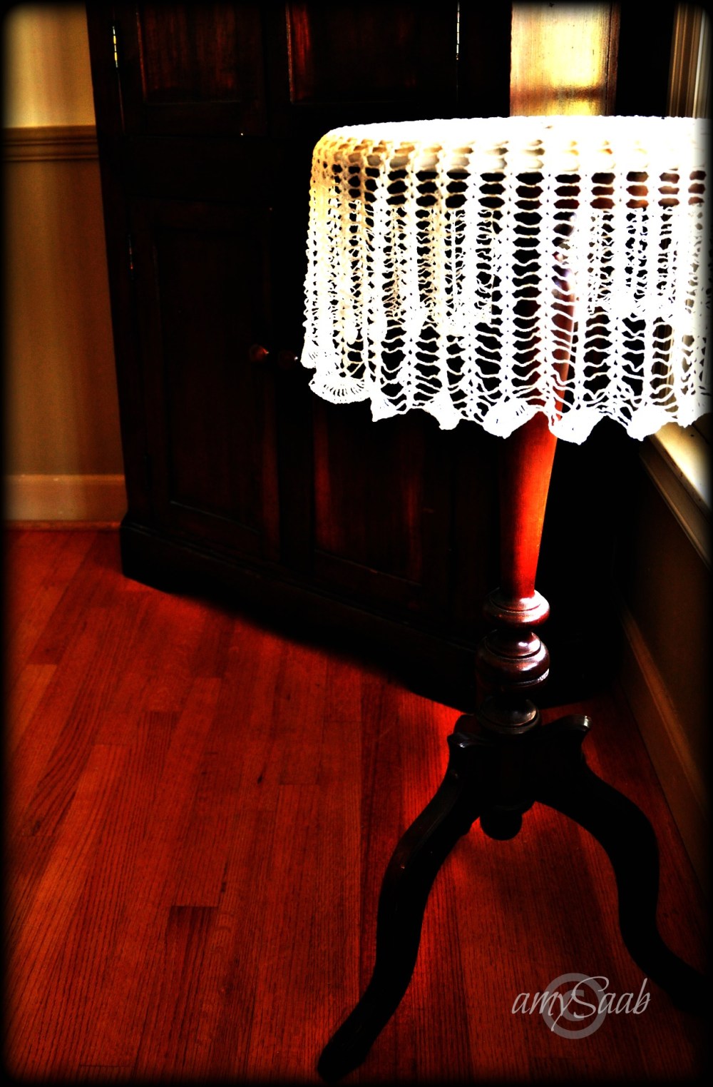 old lace in the morning sun