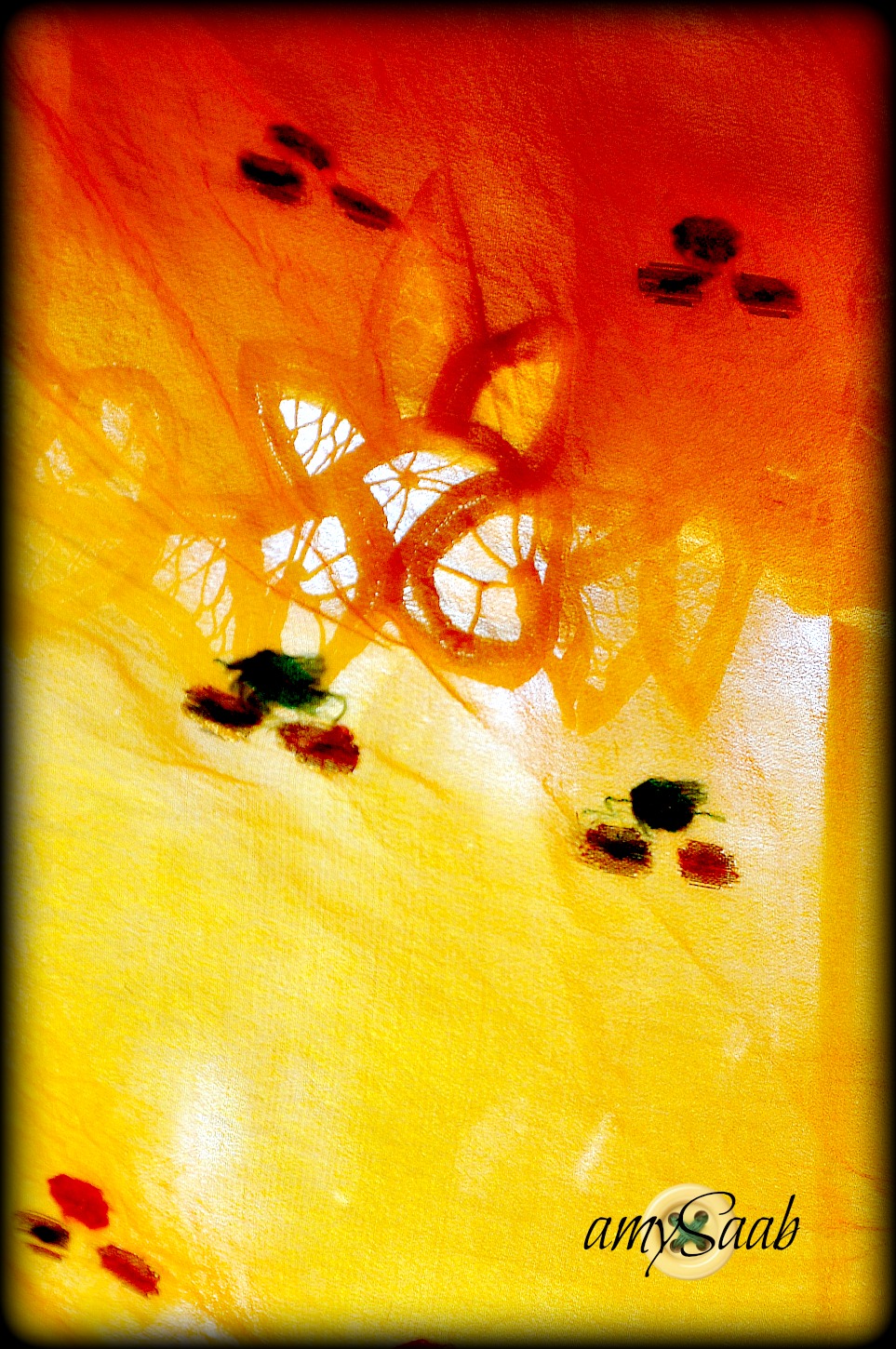 lace under an India scarf