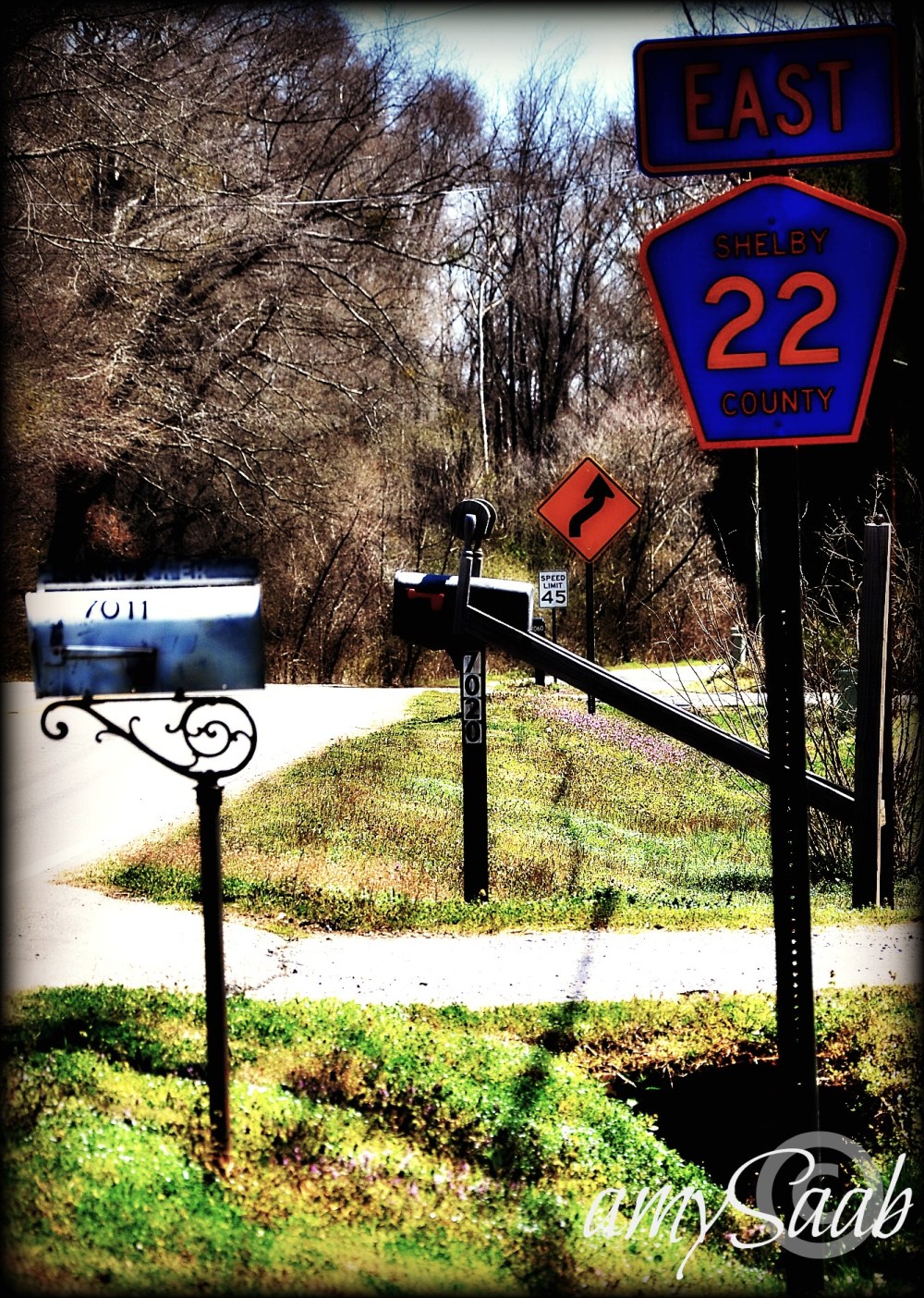 speed limit is 45, see?