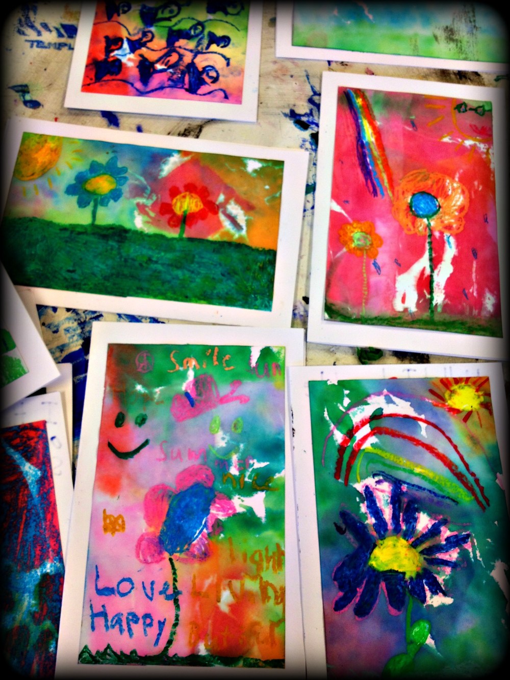 my ART class made these cards