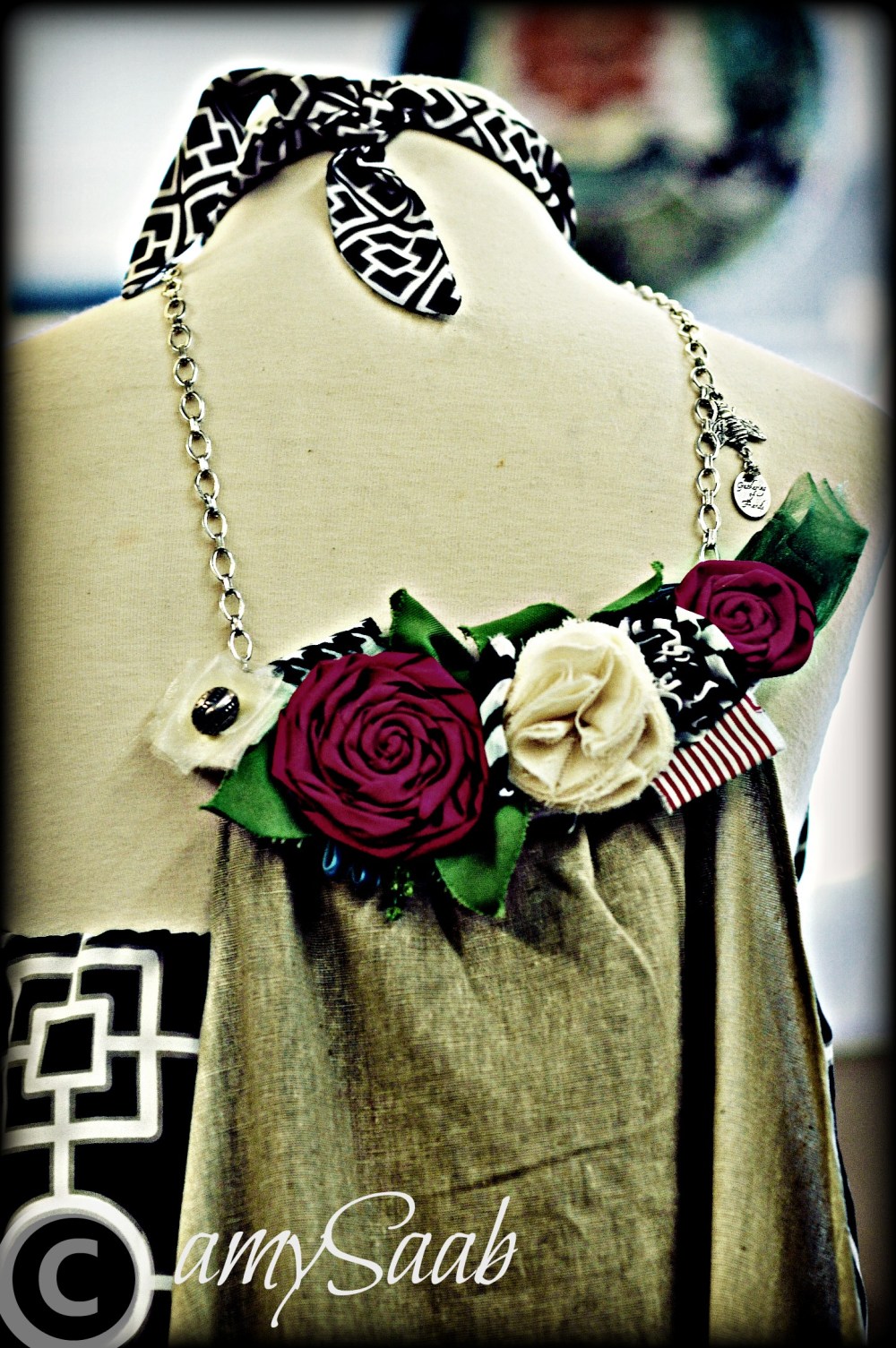 a dress in the front, an apron in the back