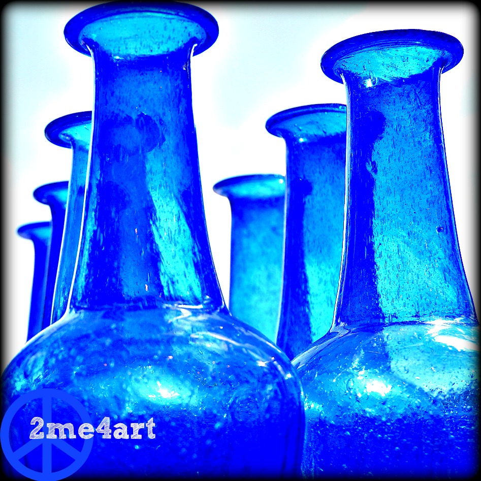 blue vases