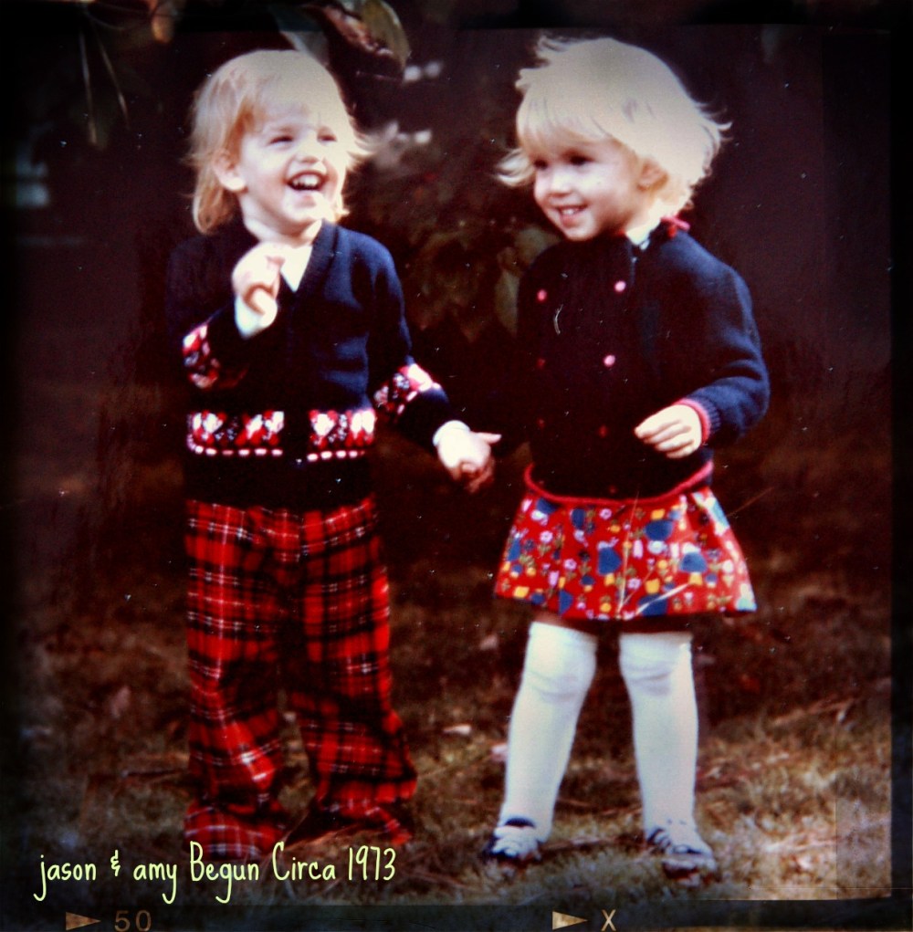 The twins circa 1973