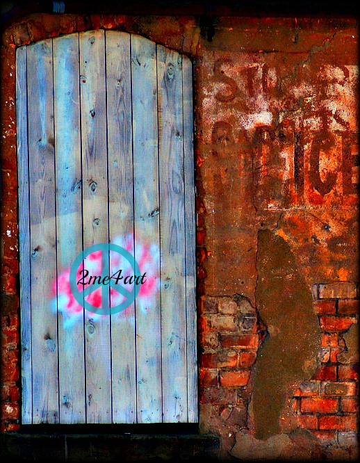 the person who spray painted the door 