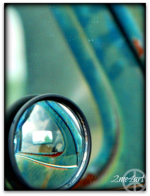 old truck fun house mirror