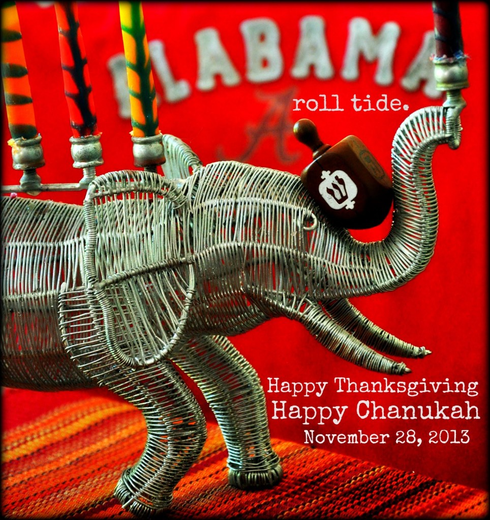 Jewish Alabamians (yes, there are Jews in Alabama) will be watching football. I wonder who will play