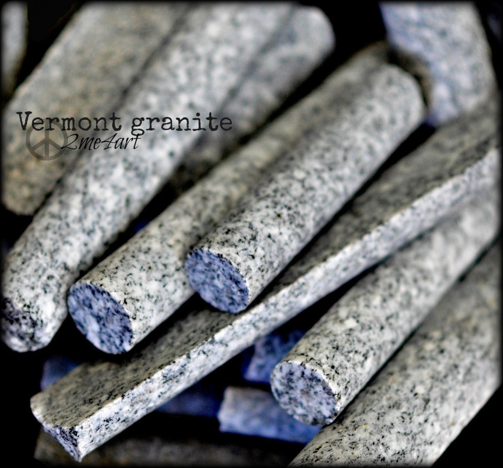 core samples of Vermont granite