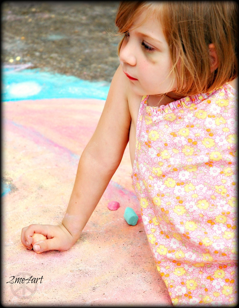 a black eye among pastel