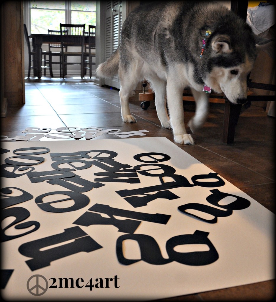 more letters with Nala, my husky