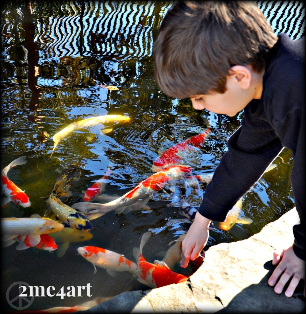 his sleeve fell back down to his wrist…he stuck his wrist in the water & came back out dripping with ice cold water. 