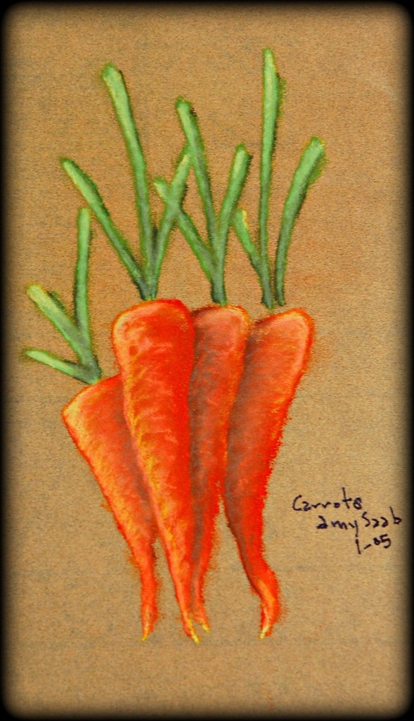 carrots on sandpaper