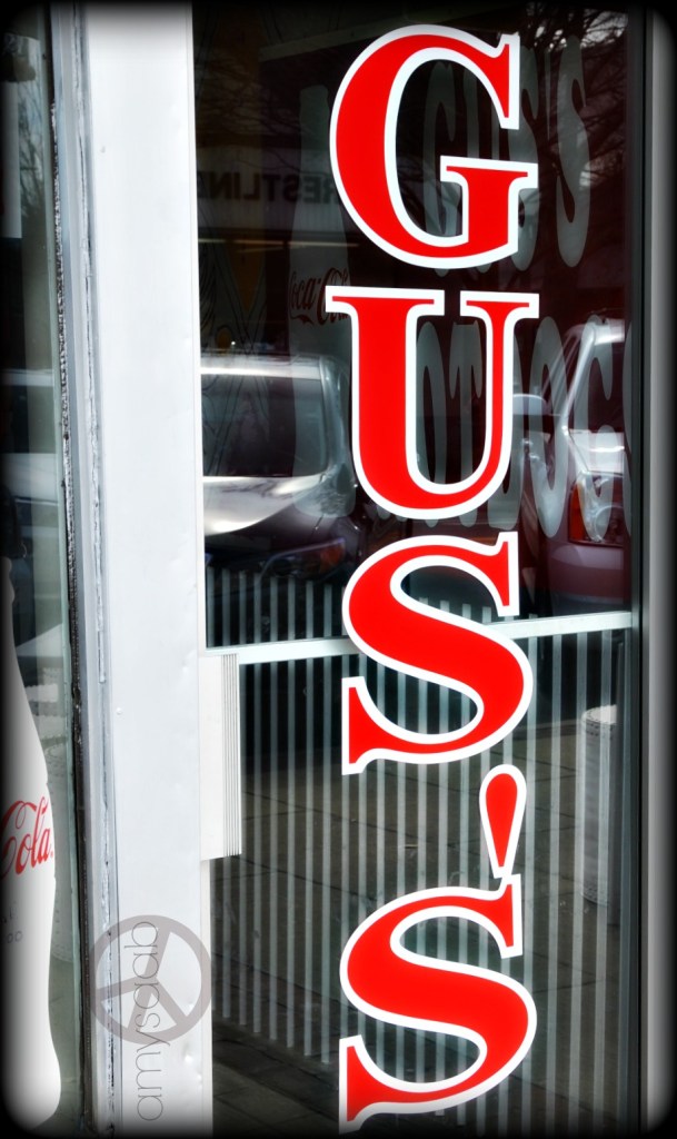 Loved the red lettering on the door.  Hardly found the strength to walk past without buy a hotdog. #buylocal