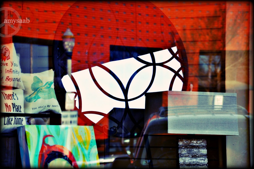 This reflection of the building opposite turned into art in & of itself.