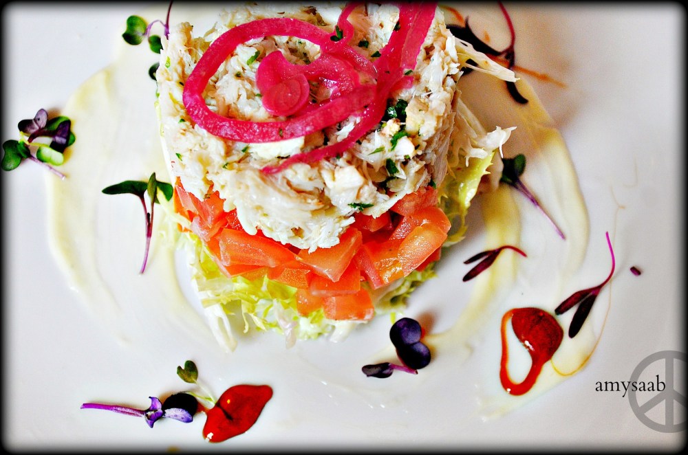 My friend ordered this art, i mean, salad for her lunch