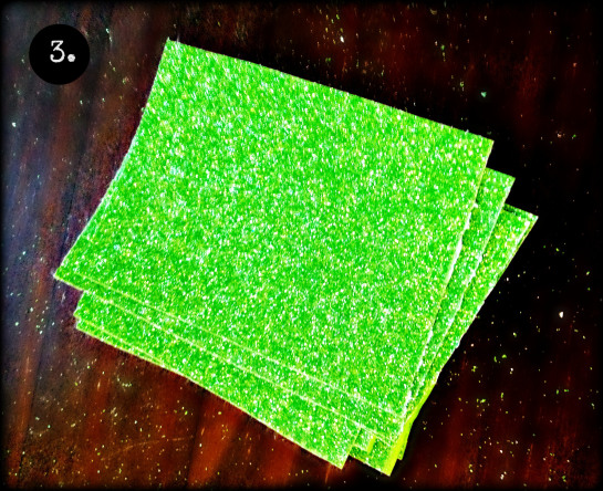 cut the strips into squares or rectangles.