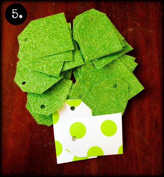 This is the pile of tags I made from one medium sized gift bag.  COOL!