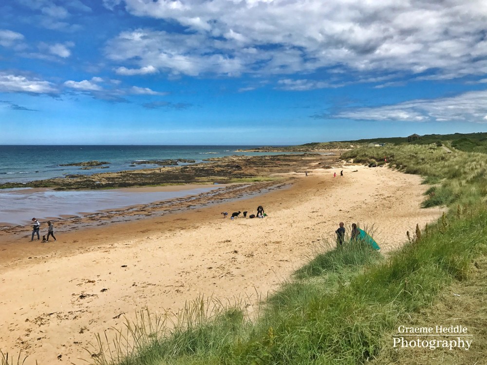 A beach in Moray