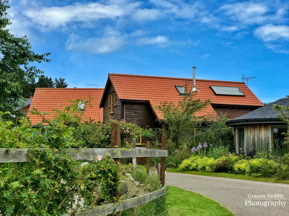 Eco houses at the Findhorn Foundation, Highlands