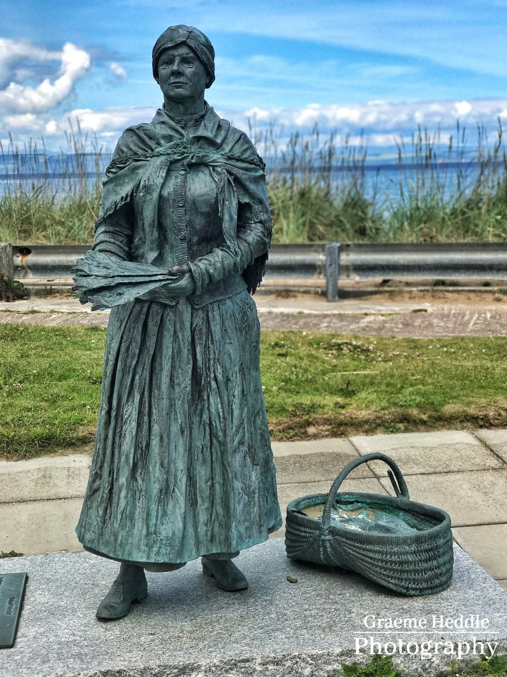 Fishwife sculpture - Nairn Harbour, Highlands