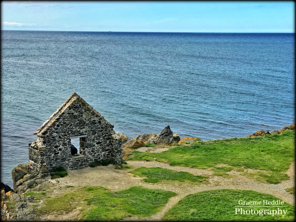 Ruin at Portsoy harbour, Moray